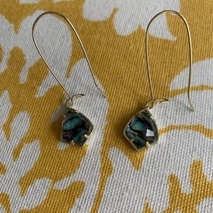 Kendra Scott Blue & Green Drop Earrings